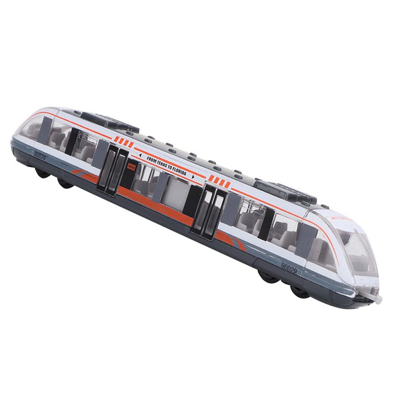 Children Educational Toys Simulation Alloy Train Model Car Toy Birthday Gift for Kids (White) - Image 2