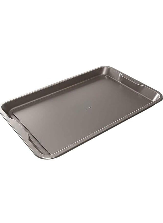 Premium Heavy Duty Never Stick 50 x 30 cm Extra Large Baking Sheet Tray, Nonstick Oven Tray Heat Up to 260°C, Dishwasher Safe, Grey Color, Extra Durable Nonstick Surface - Image 1