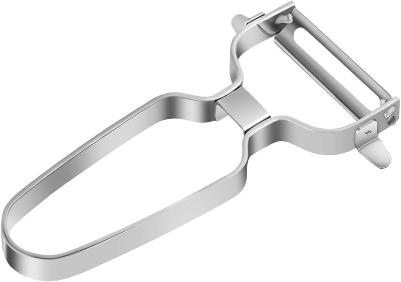 Derovan Heavy‑Duty Stainless Steel Vegetable & Fruit Peeler – Y‑Style or Straight Blade with Eye Removal Tool, Ergonomic Non‑Slip Grip – Rust‑Resistant, Long‑Lasting Kitchen Prep Tool - Image 2