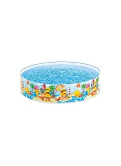 INTEX Intex 4 Feet Swimming Pool for Kids Non-Air Without Air Home Garden Farmhouse, No Need for an Air Pump Just Unfold and Ready to Use  - Image 1