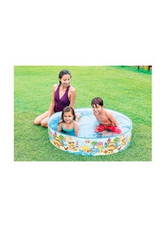 INTEX Intex 4 Feet Swimming Pool for Kids Non-Air Without Air Home Garden Farmhouse, No Need for an Air Pump Just Unfold and Ready to Use  - Image 2