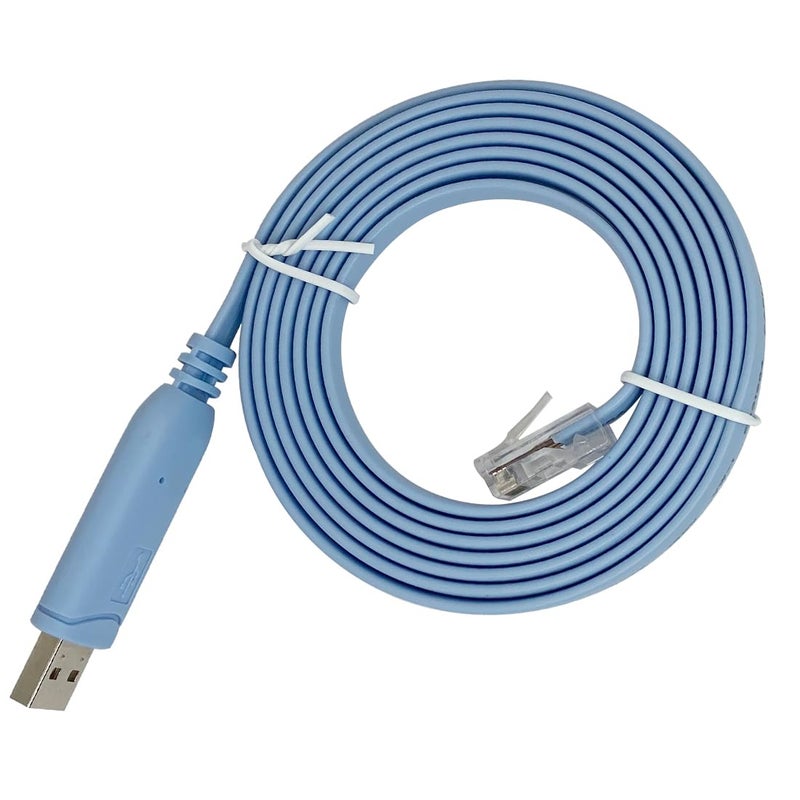 Teykst USB to RJ45 Console Cable USB Console Cable Compatible with Cisco HPHuaweiAristaOpengearArubaJuniper Routers Switches for Laptops in Windows Mac Linux with FT232 Chipset - Image 2
