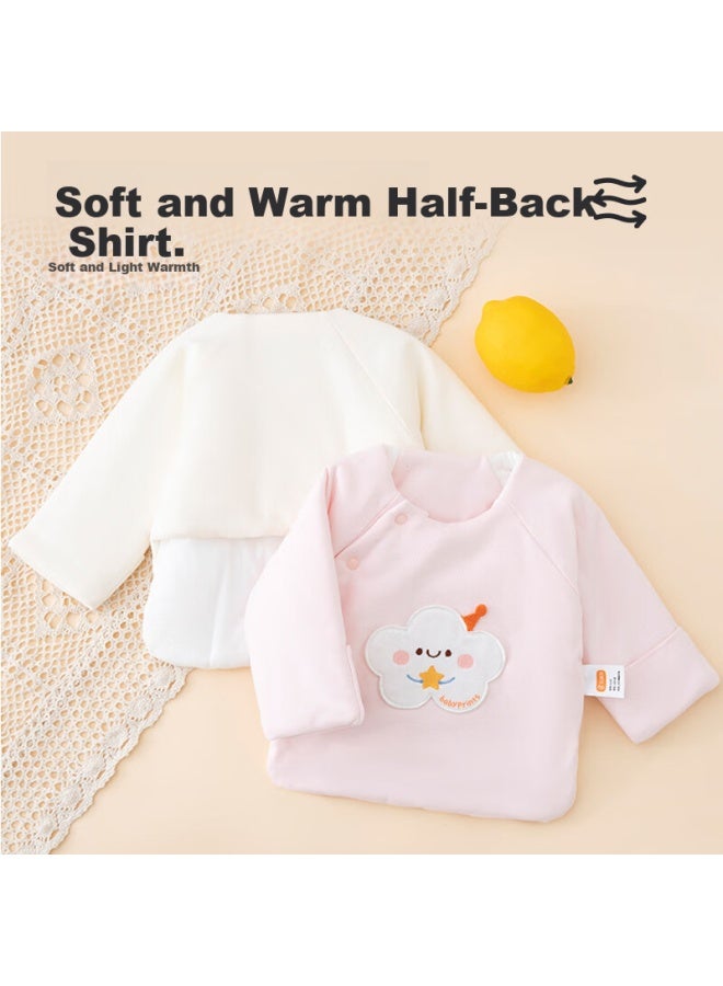 Babyprints Babyprints Baby Half-back Shirt Newborn Autumn And Winter Warm Clothes Boys And Girls Baby Thickened Cotton-padded Jacket Yellow 59 - Image 1