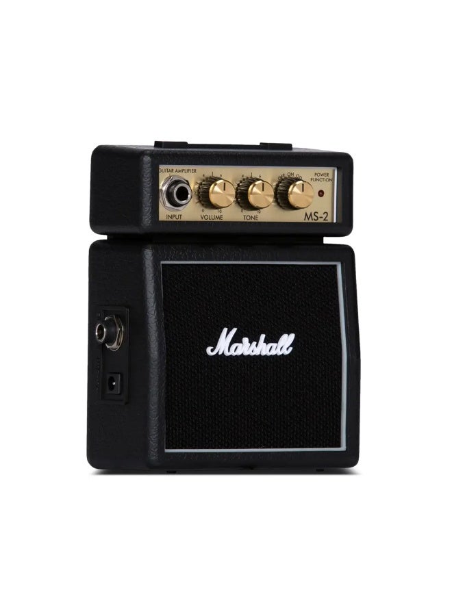 Marshall مارشال MS-2 مضخم صوت ميكرو يعمل بالبطارية بقوة 1 واط - أسود - Image 2
