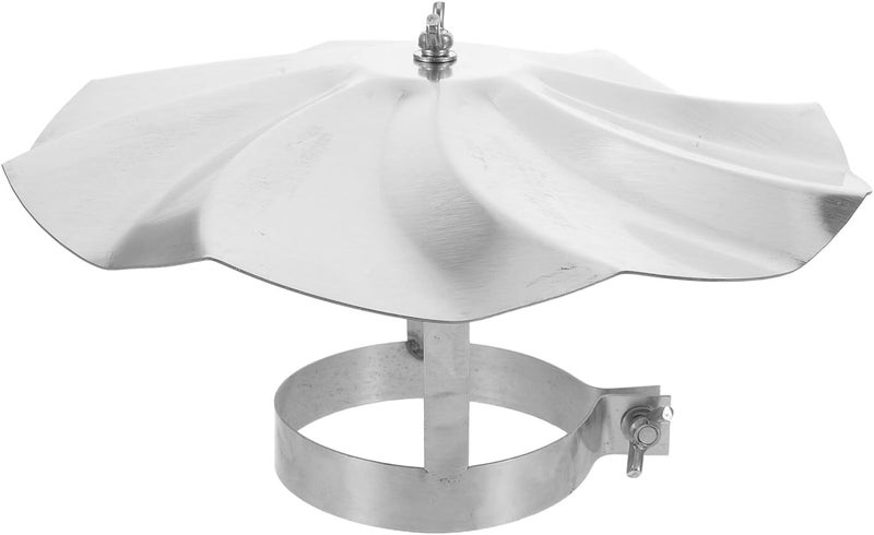 VOSAREA Stainless Steel Chimney Cap Rain Cover 76mm Flue Pipe Rain Cap Roof Vent Chimney Pipe Cover Wood Stove Fireplace Outdoor Protector - Image 1