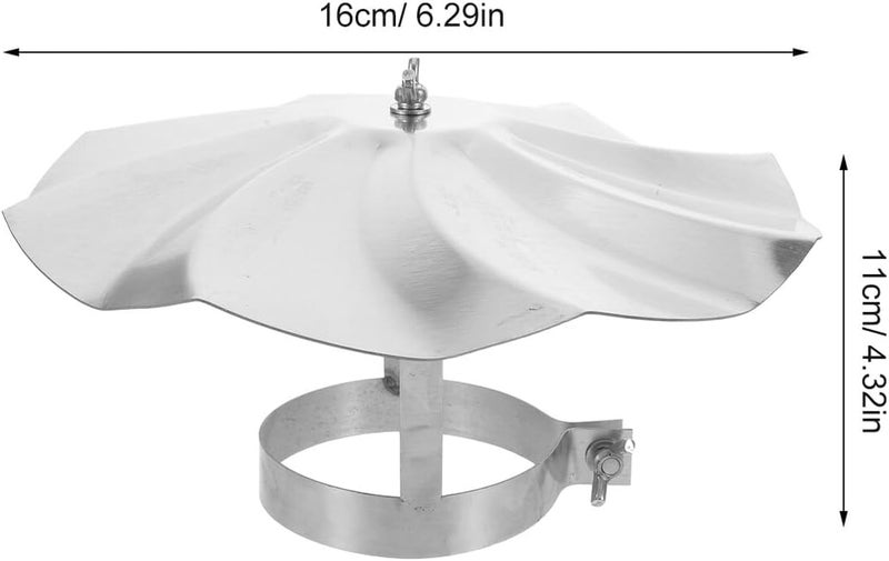 VOSAREA Stainless Steel Chimney Cap Rain Cover 76mm Flue Pipe Rain Cap Roof Vent Chimney Pipe Cover Wood Stove Fireplace Outdoor Protector - Image 2