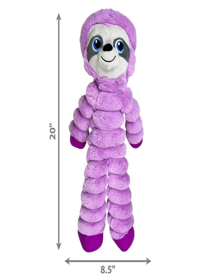 KONG Shakers Crumples Jumbo Floppy Plush Dog Toy (Sloth) - Image 2