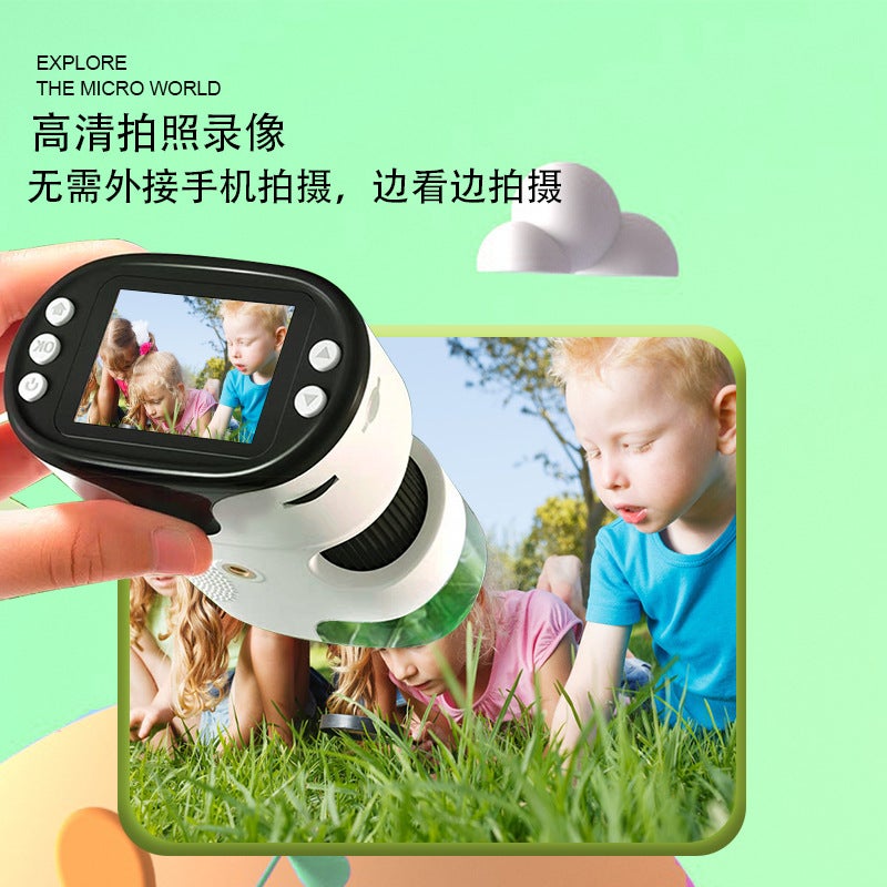Factory Specializes In Children'S Microscope Portable Handheld Microscope For Junior High School And Primary School Students To See Bacteria - Image 3
