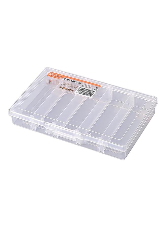 Tactix 5-Small Compartment Removable Dividers Storage Box Clear 320002  - Image 4