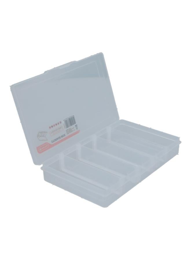 Tactix 5-Small Compartment Removable Dividers Storage Box Clear 320002  - Image 3