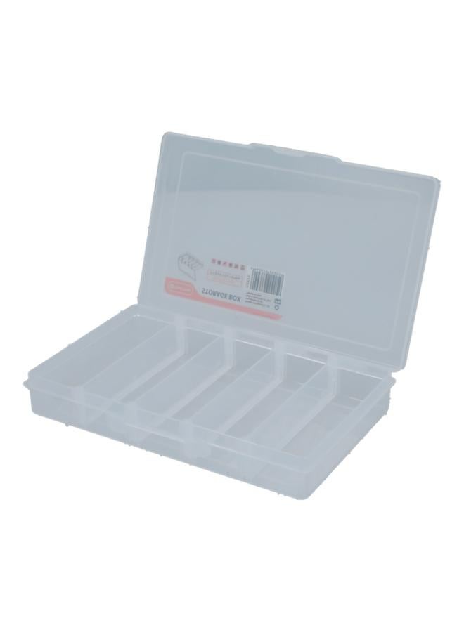 Tactix 5-Small Compartment Removable Dividers Storage Box Clear 320002  - Image 2