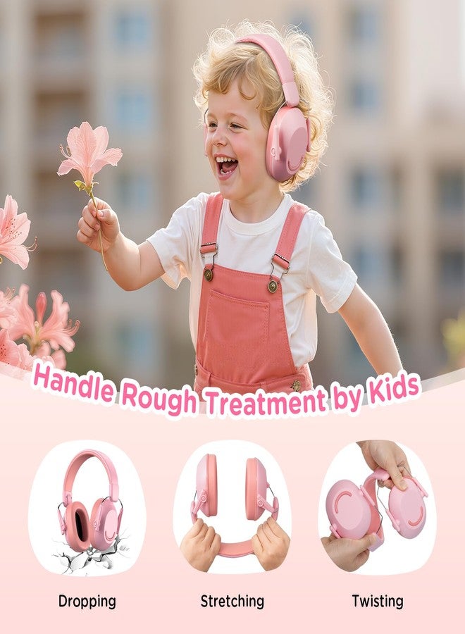 Link Dream Ear Protection Ear Muffs for Kids Noise Reduction SNR 30dB Hearing Protection for Show, Concert, Events, Fireworks (1, Pink) - Image 5