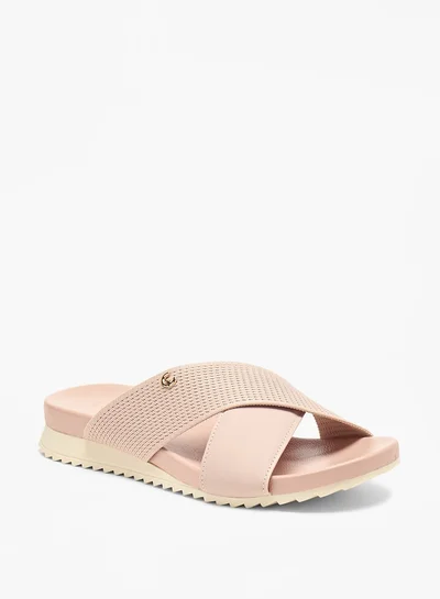 Le Confort Cross Strap Slip-On Flat Sandals