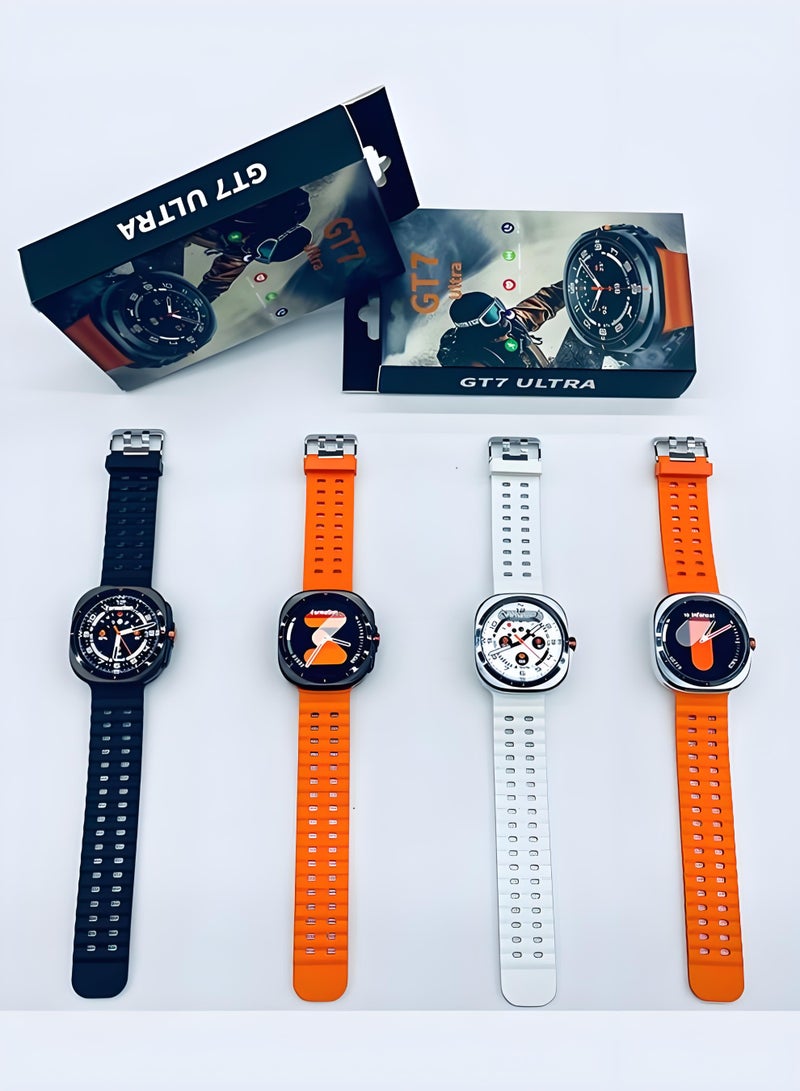 Smart Watch GT7ultra，Exercise Smartwatch，Waterproof Fitness Watch，Bluetooth Calling，Compatible with Androd and IOS，IPS Display，Heart Rate Moitoring，Black - Image 4