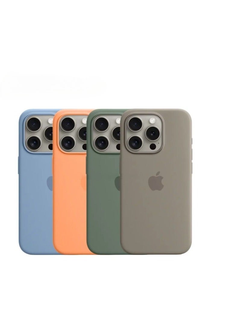 AROAQ Iphone Silicone Magnetic Case, Durable Silicone Case With Magsafe, Comfortable Soft Iphone Protection Case For Iphone 15 Pro Max, 15 Plus, Pro, ( Blue Jay Color ) - Image 2