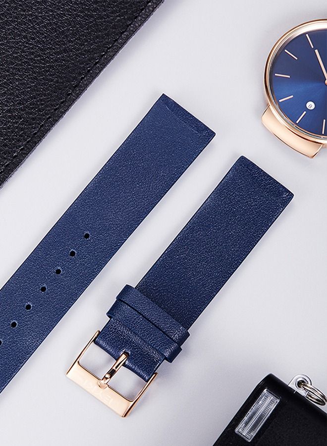 Eyki Leather Strap Couple Quartz Watch for Men, 40mm Dial, Formal & Casual Style, 30M Waterproof, Ideal Gift - Image 3