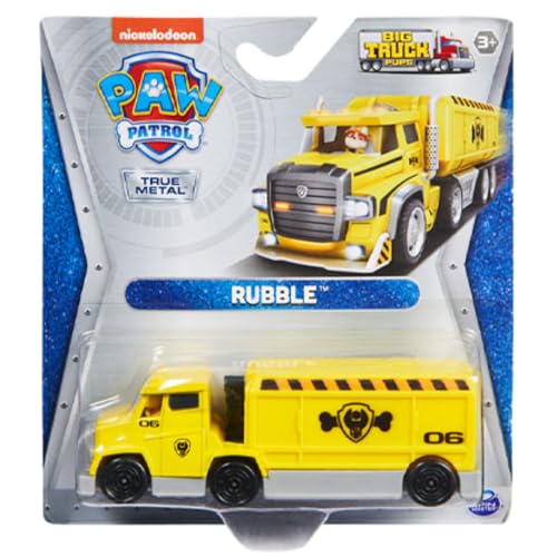 SPIN MASTER Paw Patrol True Metal Collectible DieCast Big Truck Pups Rubble - Image 1