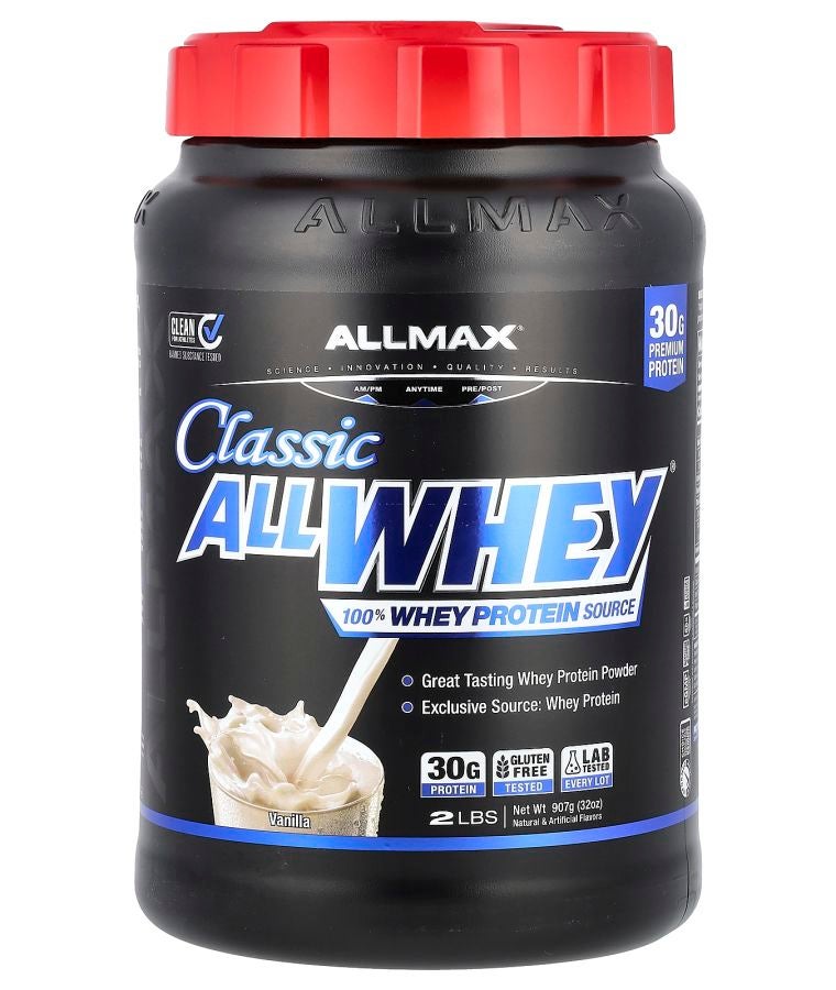 Allmax CLASSIC ALLWHEY® 100% Whey Protein Source Vanilla 2 lbs (907 g)