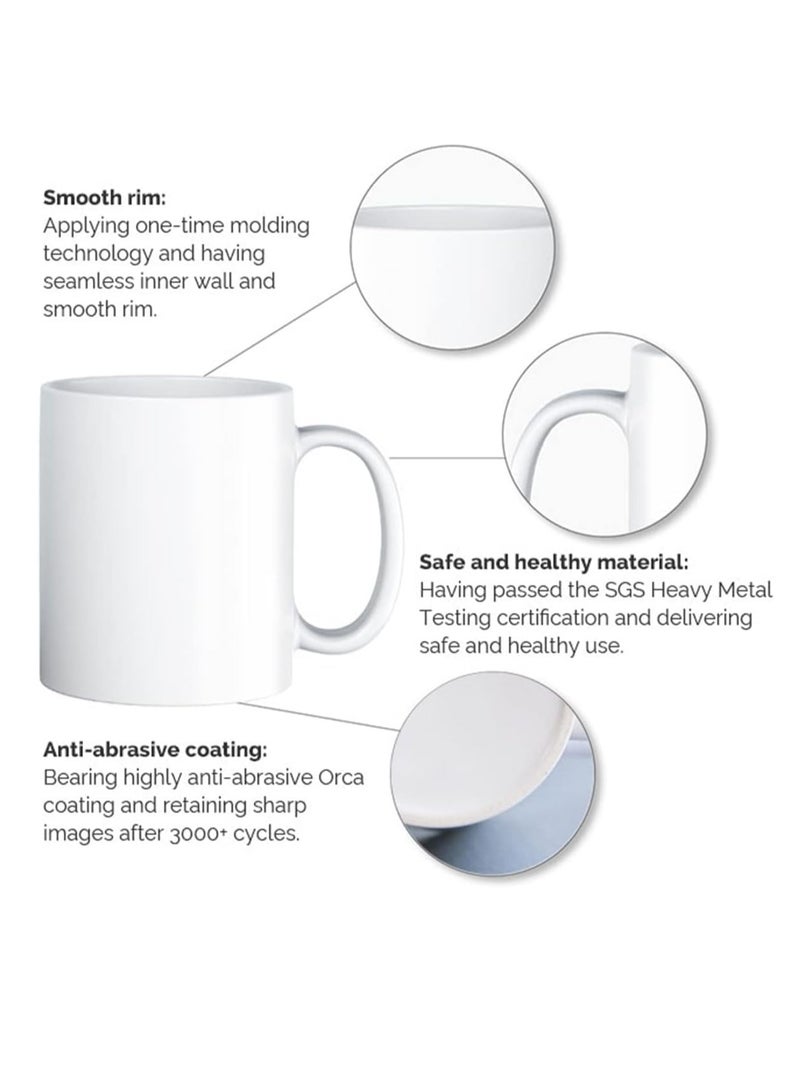 RYN® 1pc Happy Valentine's Day Ceramic Coffee Mug 11oz - Unique Cupid Design , Insulated & Durable, Perfect for Office or Outdoor Use, Limited Edition Gift, Romantic Gift Mug|Valentine's Theme|Durable Ceramic BLACK - Image 3