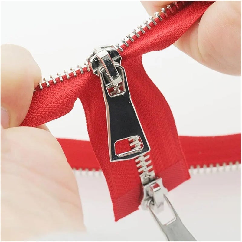 Zips， two way zip，zip for jacket，heavy duty zip，Two Way Zip Zipper Double Slider Two-Way Zips Open End for DIY Handmake Sewing Coat Clothing Tailor Repair Accessories Tool Heavyweight (Color : 6, Size - Image 4
