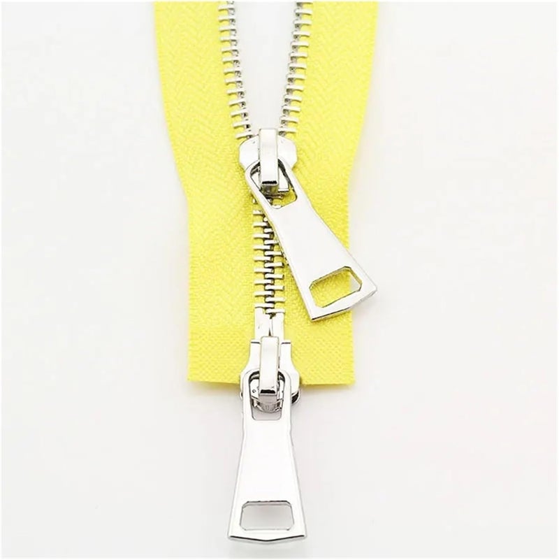 Zips， two way zip，zip for jacket，heavy duty zip，Two Way Zip Zipper Double Slider Two-Way Zips Open End for DIY Handmake Sewing Coat Clothing Tailor Repair Accessories Tool Heavyweight (Color : 6, Size - Image 1