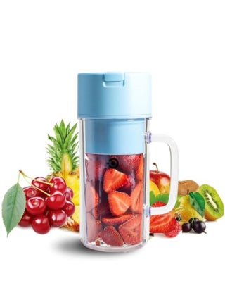 Personal Blender for Shakes and Smoothies, Rechargeable Portable Smoothie Blender with 10 Blades,Handle and Straw Lid,340ml - pzsku/ZE3C00AD021671C8C7198Z/45/_/1722587273/635e7e4a-8ddb-42cd-b4b5-8384250a31e4