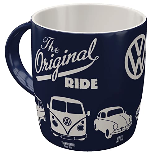 Nostalgic Art Nostalgic-Art Retro coffee mug, 11.2 oz, VW – The Original Ride – VW Bus Gift idea, Official License Product (OLP), ceramic cup, vintage design - Image 1