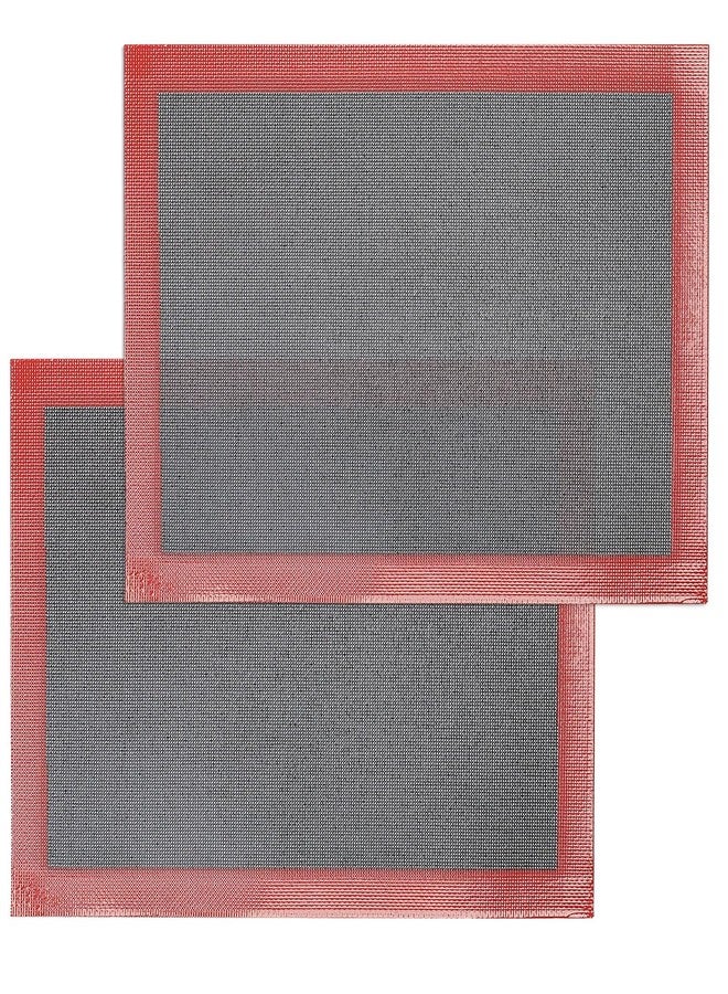 Amyandone Silicone Baking Mat with Microperforated, 2 PCS Perforated Baking Mats/Oven Liners for 13" x 18" Half Sheet Pan, Reusable Air Mesh Silicone Mat for Cookie/Eclair/Bread/Pizza/Pastry - Image 1