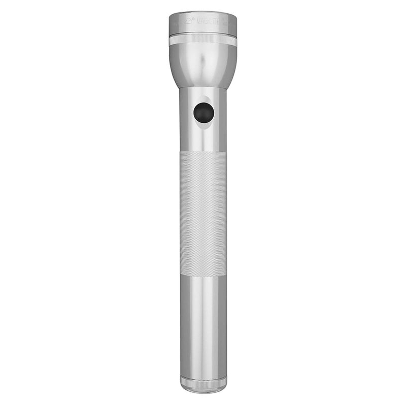 Maglite Heavy-Duty Incandescent 3-Cell D Flashlight, Silver - Image 2