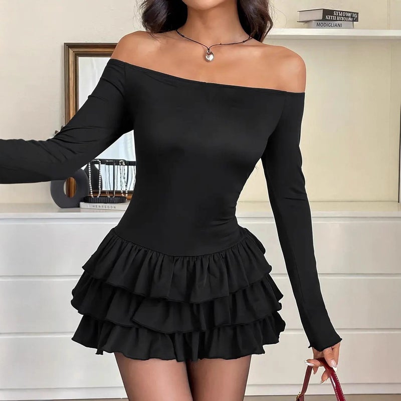 فستان أنيق بأكمام طويلة مع حزام خصر مطوي - Image 5