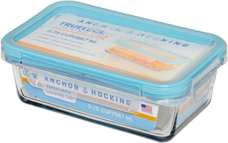 Anchor Hocking, Food Storage Container With TrueLock Locking Lid-(13967) 887ml, Rectangle - Image 1