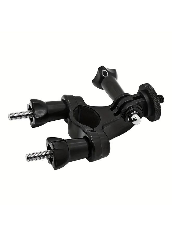 Universal Aluminum Alloy Bicycle Handlebar Mount with 1 4 Tripod Adapter for Action Cameras - Image 5