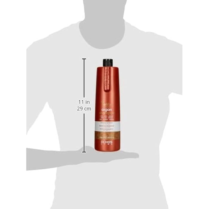 Echos Line Seliar Argan Nourishing Shampoo 1000ml/33.8oz"Free Starry Sexy Kiss Lip Plumping 10 Ml" (1000ml/33.8oz) - Image 4
