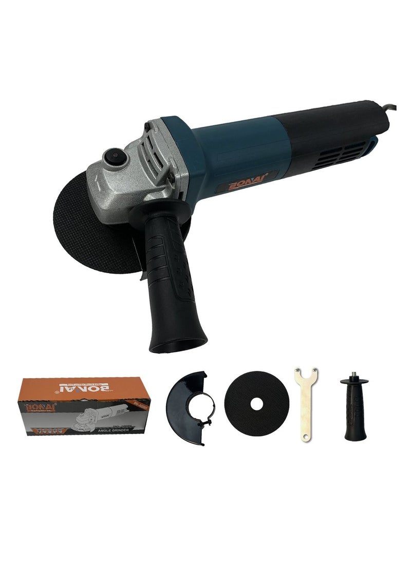 BONAI - 850W 115mm 11000 RPM Small Cord Angle Grinder variety of cutting or grinding Metal cutting polishing and rust removal,Working on wood plastic stone ceramic tile concrete - Image 1