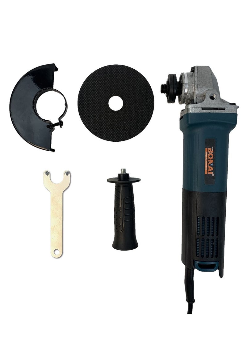 BONAI - 850W 115mm 11000 RPM Small Cord Angle Grinder variety of cutting or grinding Metal cutting polishing and rust removal,Working on wood plastic stone ceramic tile concrete - Image 1