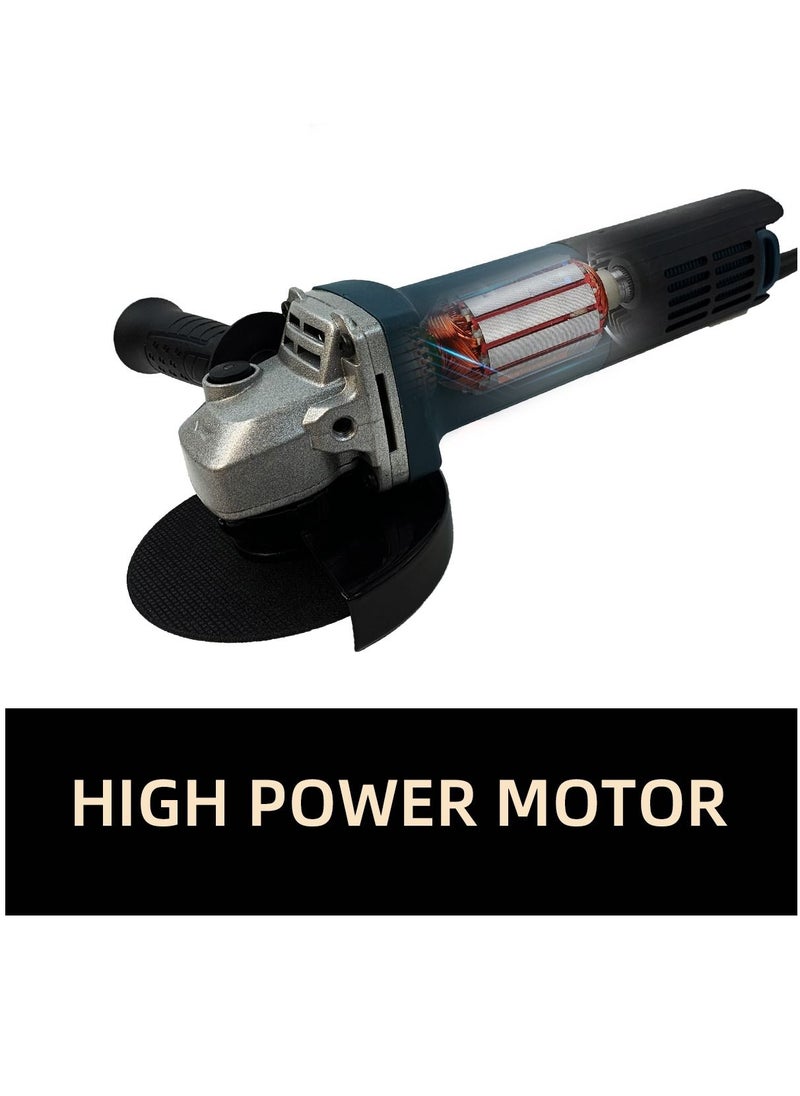 BONAI - 850W 115mm 11000 RPM Small Cord Angle Grinder variety of cutting or grinding Metal cutting polishing and rust removal,Working on wood plastic stone ceramic tile concrete - Image 1