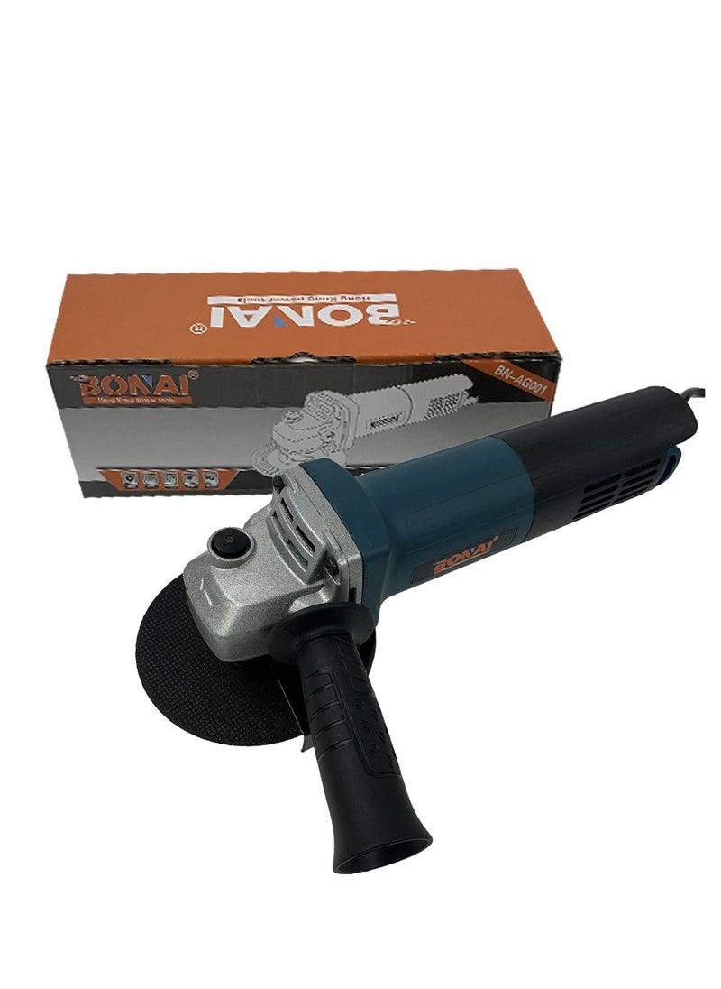 BONAI - 850W 115mm 11000 RPM Small Cord Angle Grinder variety of cutting or grinding Metal cutting polishing and rust removal,Working on wood plastic stone ceramic tile concrete - Image 1