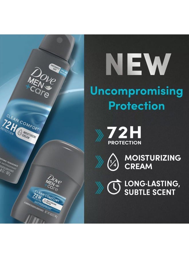 Dove Men + Care Clean Comfort Spray Deodorant & Antiperspirant 150ml / 3.8 Ounce,(4 Pack) - Image 5