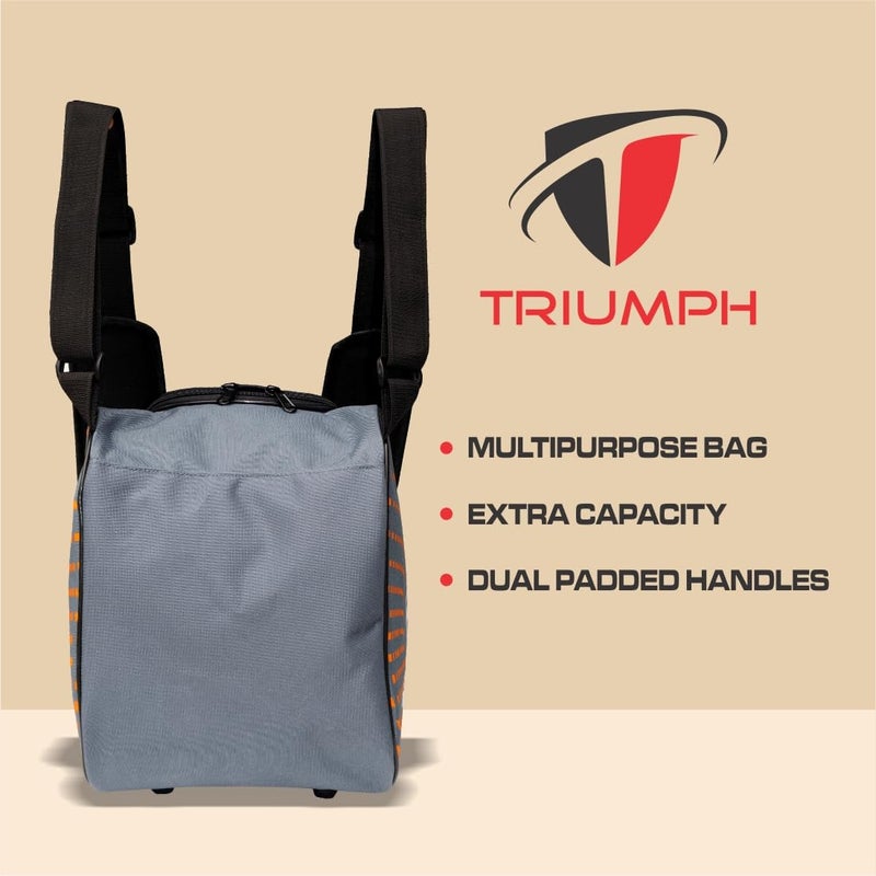 TRIUMPH حقيبة تزلج من نايلون/ بوليستر KB-612 (رمادي) 15X11X11" - Image 3