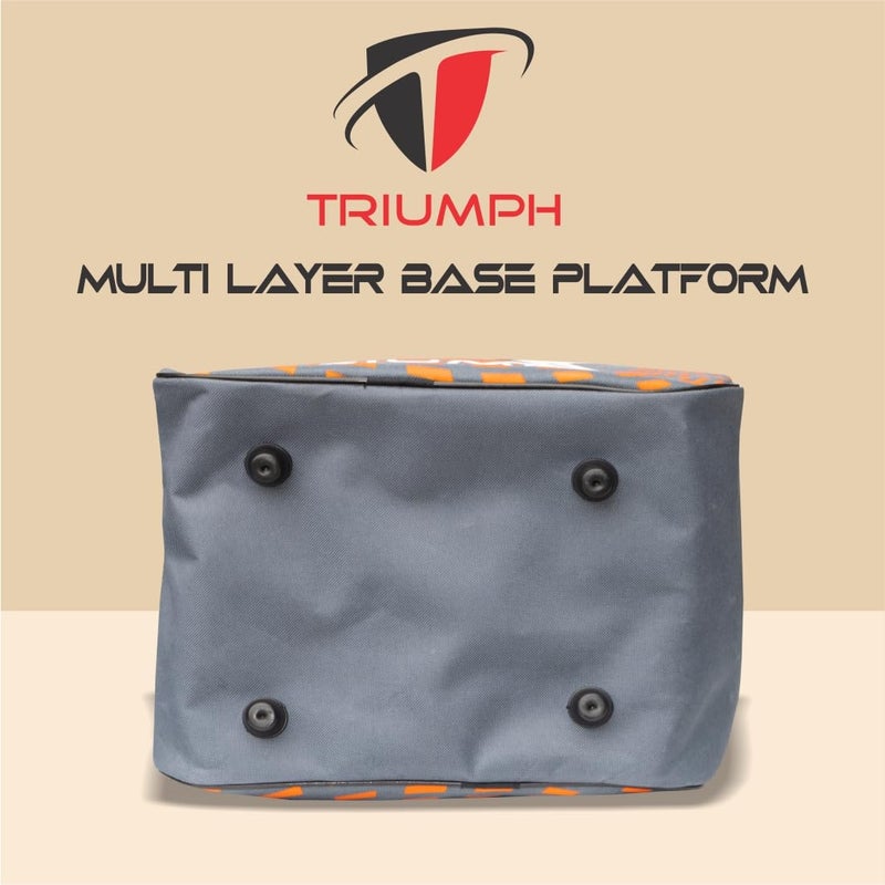 TRIUMPH حقيبة تزلج من نايلون/ بوليستر KB-612 (رمادي) 15X11X11" - Image 4