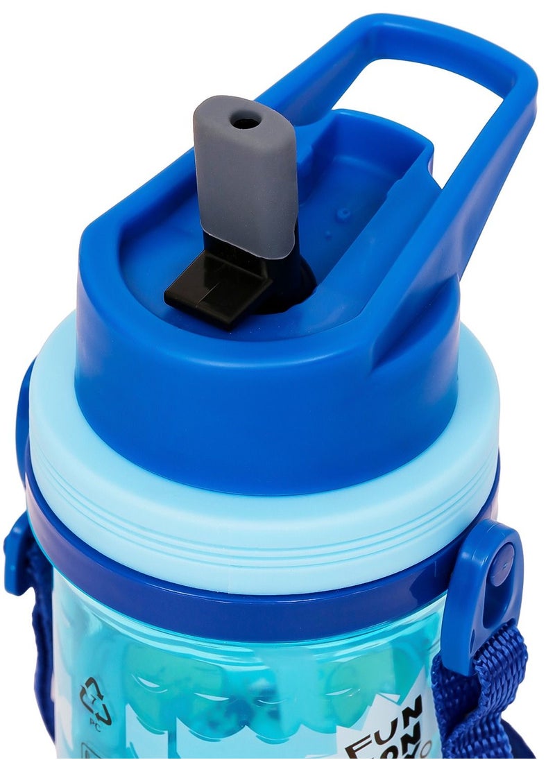 Eazy Kids Eazy Kids Water Bottle 500ml wt Straw - Blue  - Image 4