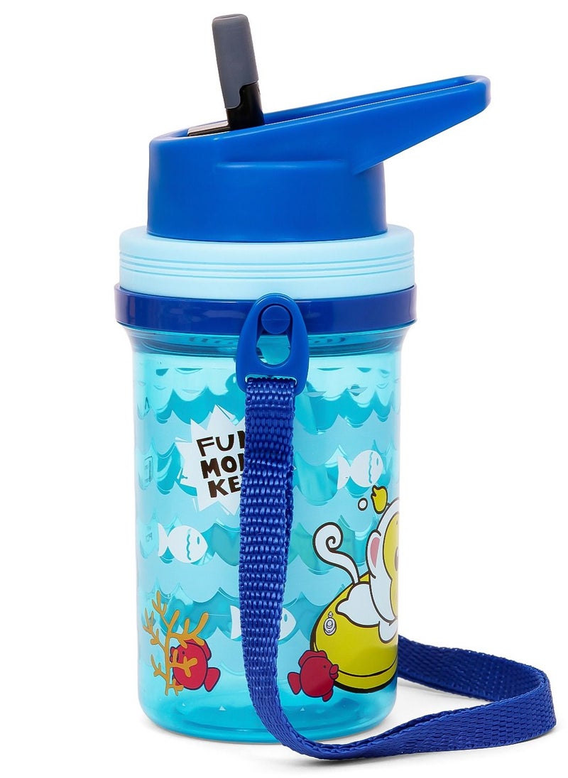 Eazy Kids Eazy Kids Water Bottle 500ml wt Straw - Blue  - Image 5