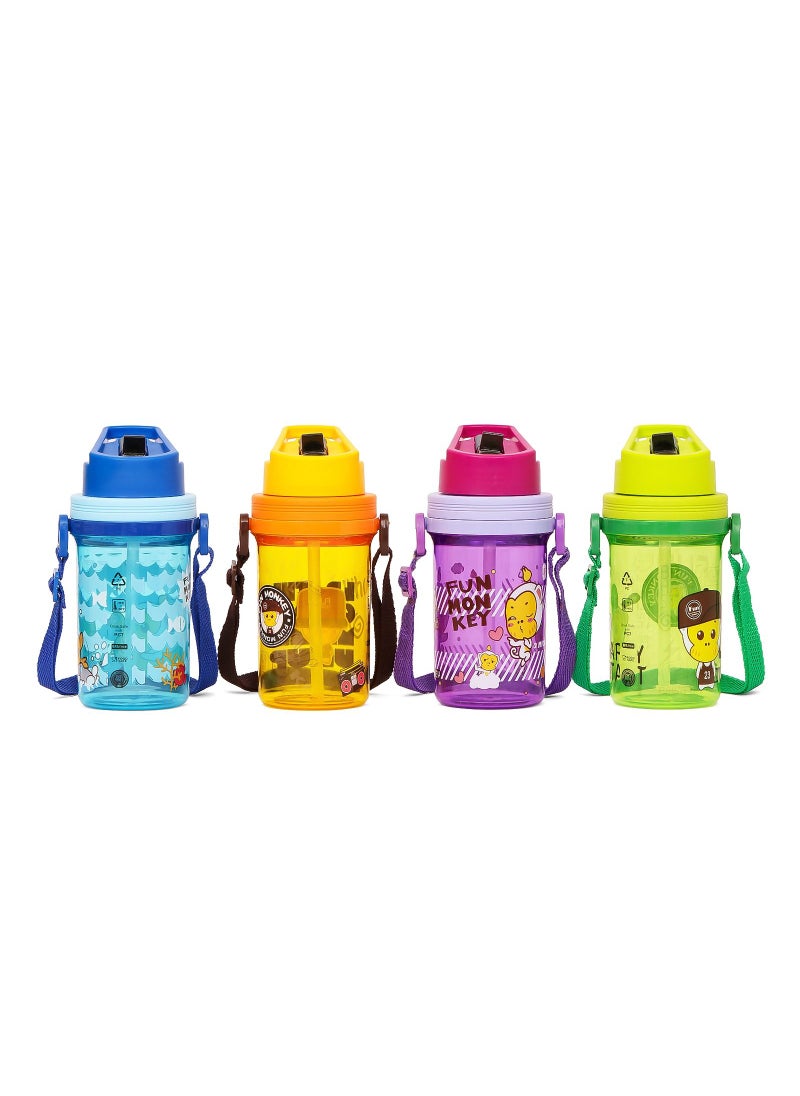 Eazy Kids - Eazy Kids Water Bottle 500ml wt Straw - Blue - Image 1