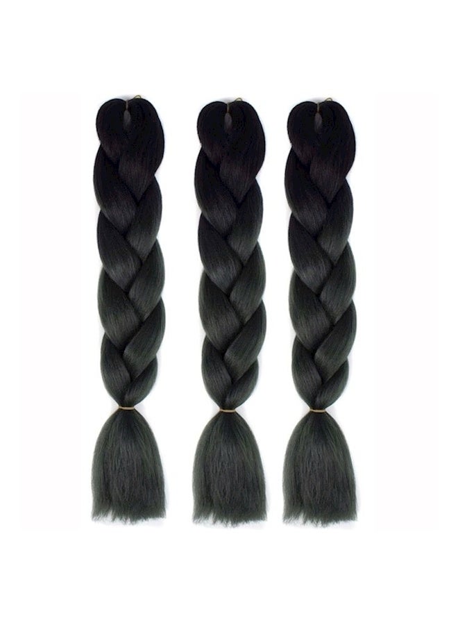 3-Piece African braids Hair Extension,Crochet Braiding Hair Extensions Synthetic Braiding Hair High Temperature Synthetic Fiber Braiding Hair - Image 1