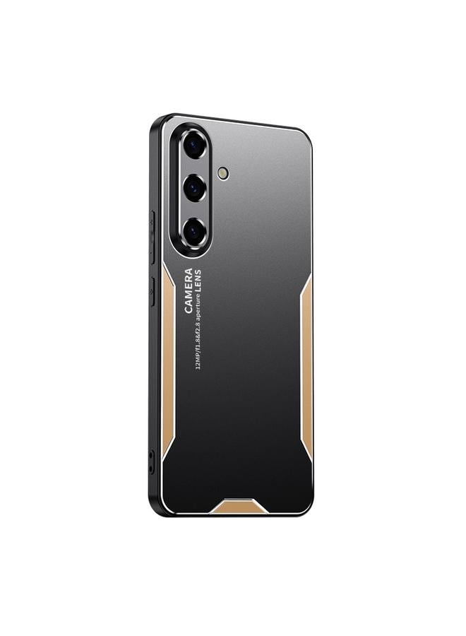 erorex Case For Samsung Galaxy S25 5G Blade Series TPU Hybrid Metal Phone Case - Image 1