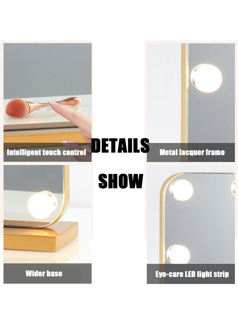 GT-Wheel Makeup Vanity Mirror with 11 LED Lights Hollywood Free Standing Tabletop Mirror Dimmable and Color Changing  - Image 3