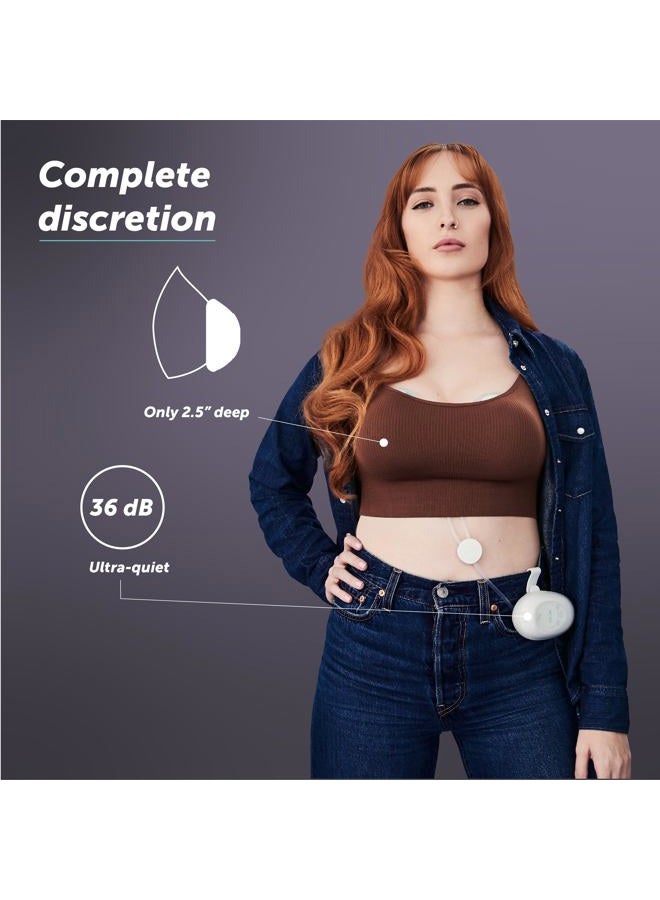 elvie Stride Hospital-Grade, App-Controlled Breast Pump - Hands-Free, Wearable, Ultra-Quiet & Electric with 2-Modes, 10-Settings & 5oz Capacity per Cup - Image 3