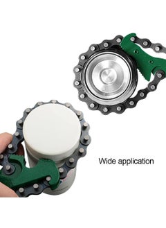 Digital Craft Digital Craft 3 Item Combo 9 Inch Chain Type Oil Filter Wrench Auto Tool Engine Box Spanner Oil Fuel Filter Wrench Removal Tools Remover With Chain Wrench Mini Hammer Hand Brush  - Image 3