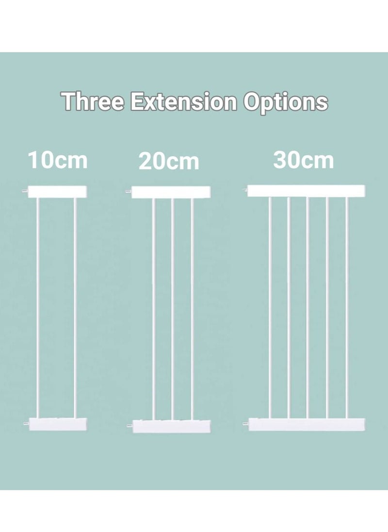 MIXDE Auto Close Safety Baby Gate, Extra Wide Child Gate with 30 cm Extension Kit Maximum Suitable For 114 cm, Baby Gates for Stairs & Doorways, Easy Install (Safety Railing + 30cm Extension Kit)  - Image 3