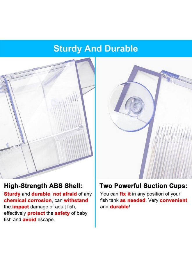 DATOO DaToo Fish Breeding Box Aquarium Holding Tank Transparent Fish Isolation Box Acclimation Hatchery Incubator Breeder Box for Baby Fish Betta Shrimp Clownfish Guppy  - Image 5